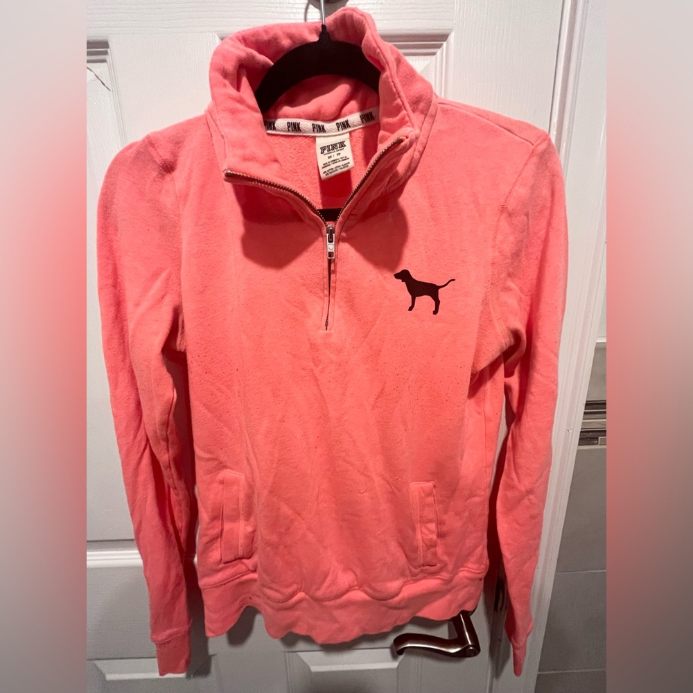 PINK Victoria's Secret Coral Zip-Up XS